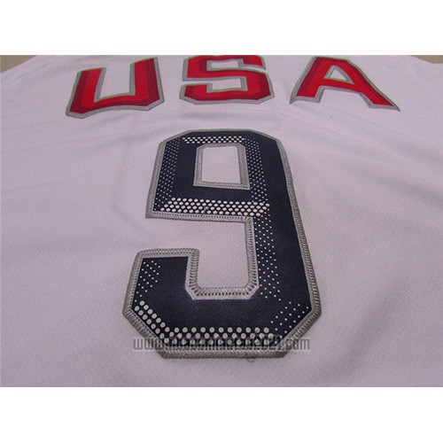 Camiseta USA 2016 DeMar DeRozan #9 Blanco